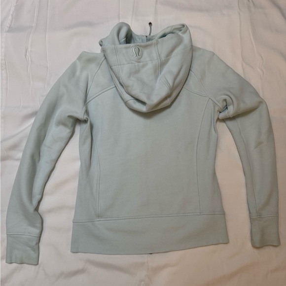 Lululemon Full Zip Scuba Sweatshirt in Sheer Blue Size 10 - Picture 3 of 6